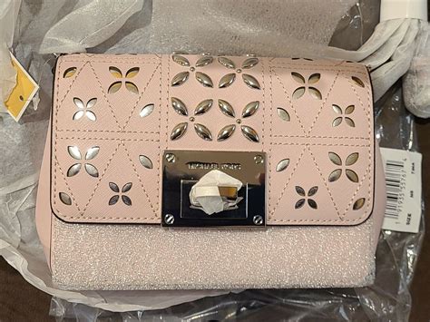 NWT Michael Kors Blossom Studded Tina Small Clutch 